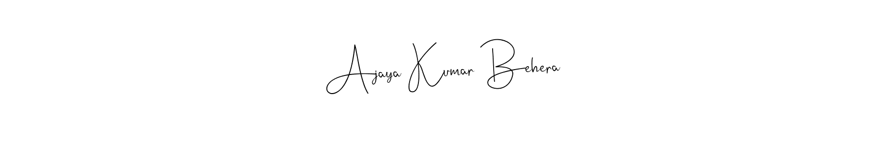 Make a beautiful signature design for name Ajaya Kumar Behera. With this signature (Andilay-7BmLP) style, you can create a handwritten signature for free. Ajaya Kumar Behera signature style 4 images and pictures png