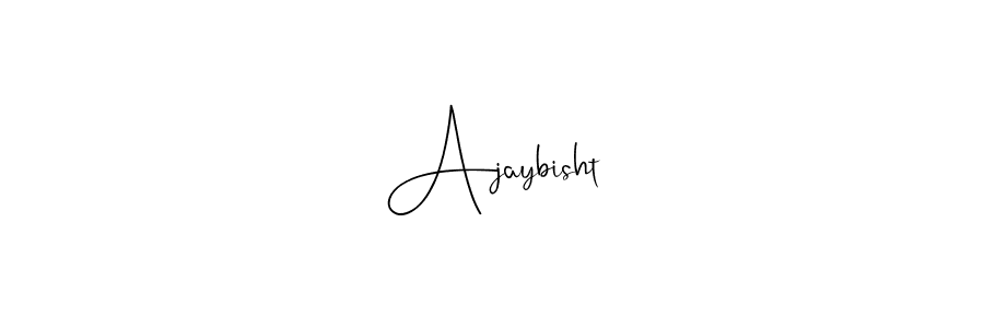 Also we have Ajaybisht name is the best signature style. Create professional handwritten signature collection using Andilay-7BmLP autograph style. Ajaybisht signature style 4 images and pictures png