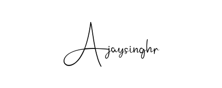 Elevate your brand with a stunning Ajaysinghr eSignature. The Andilay-7BmLP style provides a balanced, flowing aesthetic for everyday signing. Ajaysinghr signature style 4 images and pictures png