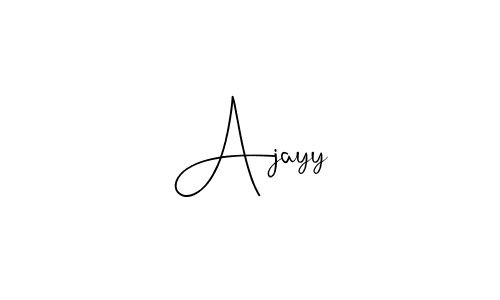 How to make Ajayy name signature. Use Andilay-7BmLP style for creating short signs online. This is the latest handwritten sign. Ajayy signature style 4 images and pictures png