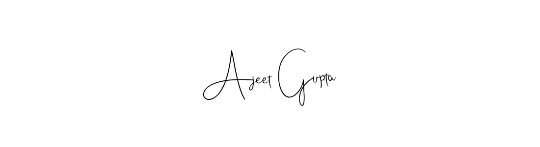 Create a beautiful signature design for name Ajeet Gupta. With this signature (Andilay-7BmLP) fonts, you can make a handwritten signature for free. Ajeet Gupta signature style 4 images and pictures png