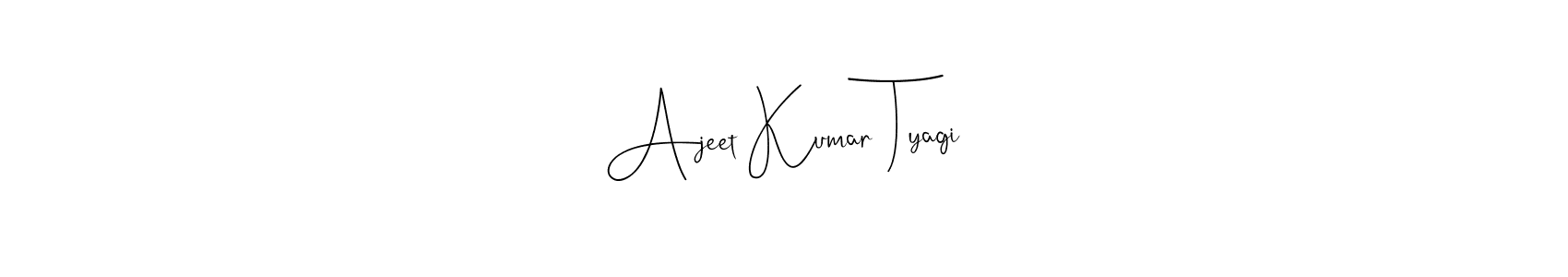 Make a beautiful signature design for name Ajeet Kumar Tyagi. Use this online signature maker to create a handwritten signature for free. Ajeet Kumar Tyagi signature style 4 images and pictures png