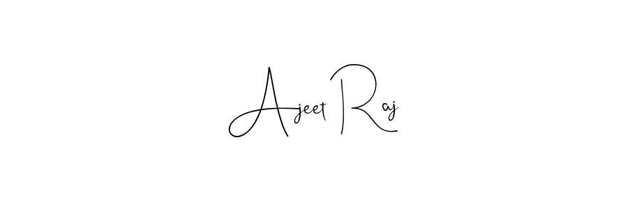 Design your own signature with our free online signature maker. With this signature software, you can create a handwritten (Andilay-7BmLP) signature for name Ajeet Raj. Ajeet Raj signature style 4 images and pictures png