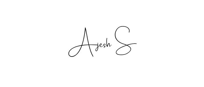 You should practise on your own different ways (Andilay-7BmLP) to write your name (Ajesh S) in signature. don't let someone else do it for you. Ajesh S signature style 4 images and pictures png