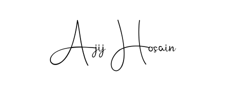 Make your name Ajij Hosain memorable on every contract using Andilay-7BmLP autograph style. Instant transparent background export available. Ajij Hosain signature style 4 images and pictures png
