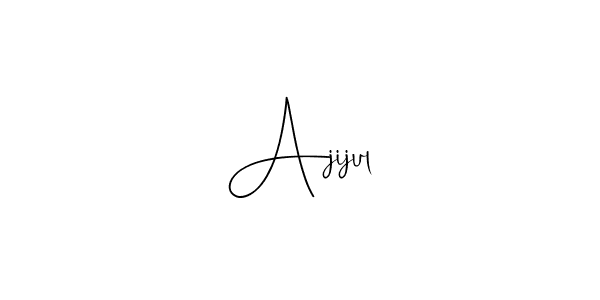 How to make Ajijul signature? Andilay-7BmLP is a professional autograph style. Create handwritten signature for Ajijul name. Ajijul signature style 4 images and pictures png