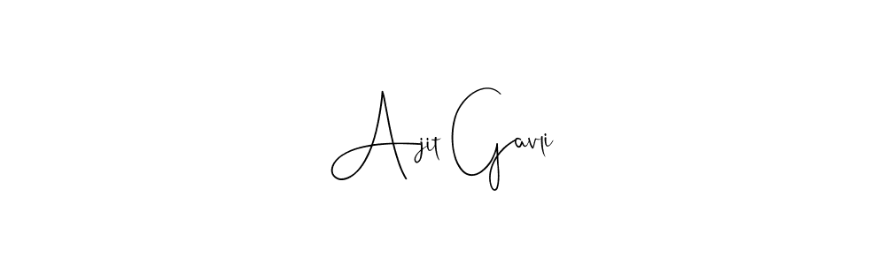 How to make Ajit Gavli signature? Andilay-7BmLP is a professional autograph style. Create handwritten signature for Ajit Gavli name. Ajit Gavli signature style 4 images and pictures png