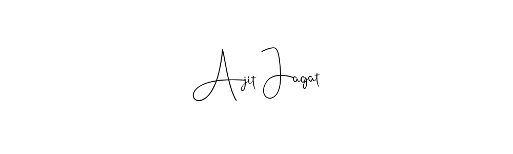 Make a beautiful signature design for name Ajit Jagat. Use this online signature maker to create a handwritten signature for free. Ajit Jagat signature style 4 images and pictures png