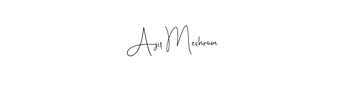 You can use this online signature creator to create a handwritten signature for the name Ajit Meshram. This is the best online autograph maker. Ajit Meshram signature style 4 images and pictures png