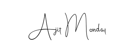 Style your name Ajit Mondal with confidence using Andilay-7BmLP signature design. Simple, elegant, and ready for immediate document use. Ajit Mondal signature style 4 images and pictures png