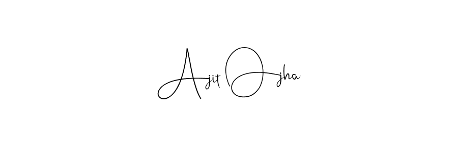 The best way (Andilay-7BmLP) to make a short signature is to pick only two or three words in your name. The name Ajit Ojha include a total of six letters. For converting this name. Ajit Ojha signature style 4 images and pictures png