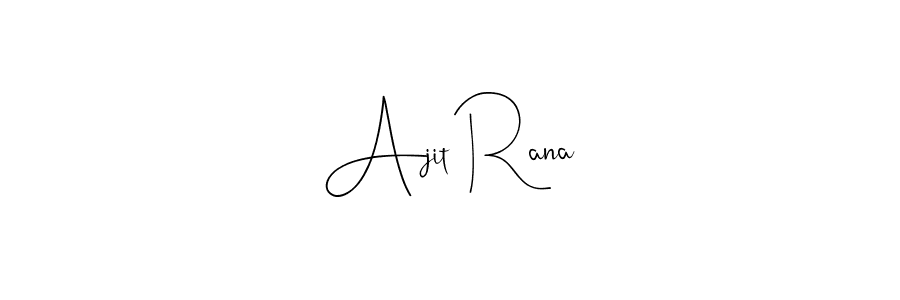 Make a beautiful signature design for name Ajit Rana. Use this online signature maker to create a handwritten signature for free. Ajit Rana signature style 4 images and pictures png