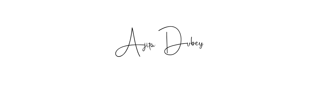 Also we have Ajita Dubey name is the best signature style. Create professional handwritten signature collection using Andilay-7BmLP autograph style. Ajita Dubey signature style 4 images and pictures png