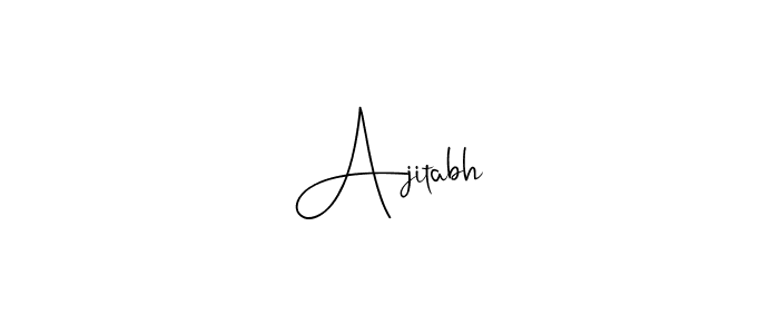 Make a beautiful signature design for name Ajitabh. With this signature (Andilay-7BmLP) style, you can create a handwritten signature for free. Ajitabh signature style 4 images and pictures png