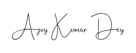 Discover the perfect balance of readability and style for Ajoy Kumar Dey with Andilay-7BmLP font. Create your dream signature today. Ajoy Kumar Dey signature style 4 images and pictures png