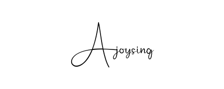 Make a beautiful signature design for name Ajoysing. With this signature (Andilay-7BmLP) style, you can create a handwritten signature for free. Ajoysing signature style 4 images and pictures png