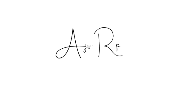 How to make Aju Rp name signature. Use Andilay-7BmLP style for creating short signs online. This is the latest handwritten sign. Aju Rp signature style 4 images and pictures png