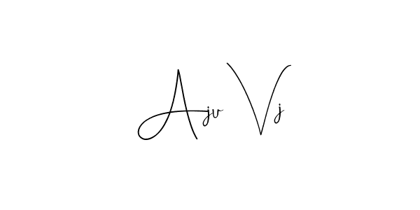 How to Draw Aju Vj signature style? Andilay-7BmLP is a latest design signature styles for name Aju Vj. Aju Vj signature style 4 images and pictures png