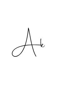 You should practise on your own different ways (Andilay-7BmLP) to write your name (Ak) in signature. don't let someone else do it for you. Ak signature style 4 images and pictures png