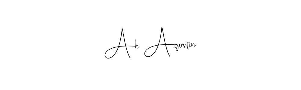 This is the best signature style for the Ak Agustin name. Also you like these signature font (Andilay-7BmLP). Mix name signature. Ak Agustin signature style 4 images and pictures png