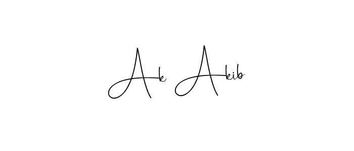 Ak Akib stylish signature style. Best Handwritten Sign (Andilay-7BmLP) for my name. Handwritten Signature Collection Ideas for my name Ak Akib. Ak Akib signature style 4 images and pictures png