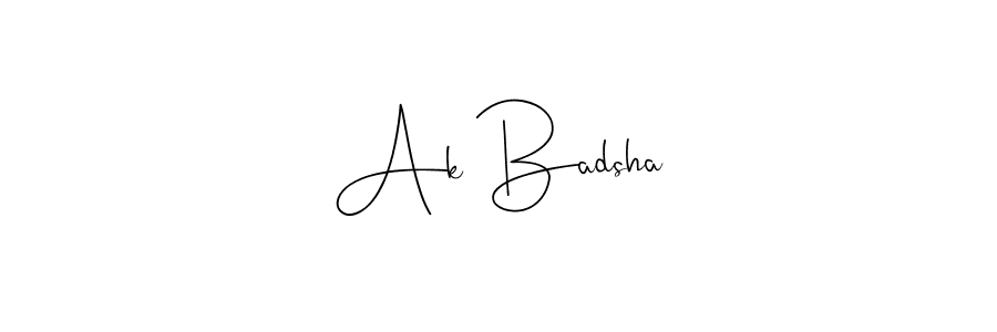 Make a beautiful signature design for name Ak Badsha. With this signature (Andilay-7BmLP) style, you can create a handwritten signature for free. Ak Badsha signature style 4 images and pictures png