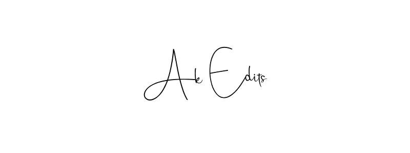 Make a beautiful signature design for name Ak Edits. Use this online signature maker to create a handwritten signature for free. Ak Edits signature style 4 images and pictures png