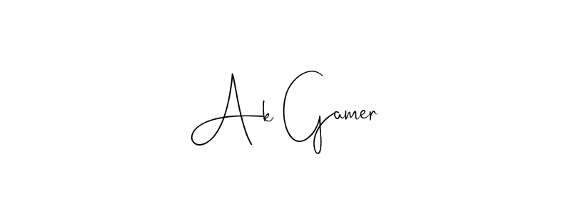 You can use this online signature creator to create a handwritten signature for the name Ak Gamer. This is the best online autograph maker. Ak Gamer signature style 4 images and pictures png