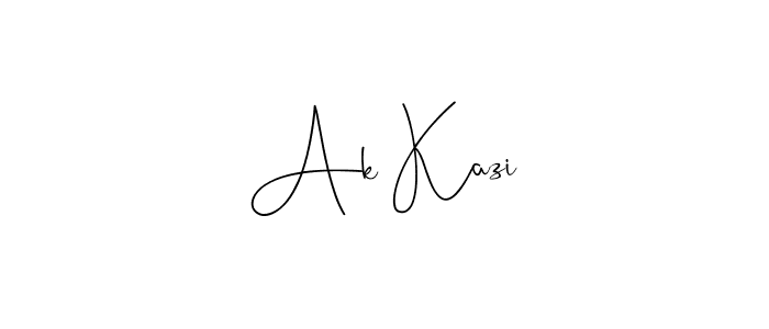 It looks lik you need a new signature style for name Ak Kazi. Design unique handwritten (Andilay-7BmLP) signature with our free signature maker in just a few clicks. Ak Kazi signature style 4 images and pictures png