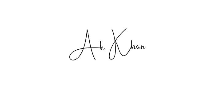 It looks lik you need a new signature style for name Ak Khan. Design unique handwritten (Andilay-7BmLP) signature with our free signature maker in just a few clicks. Ak Khan signature style 4 images and pictures png