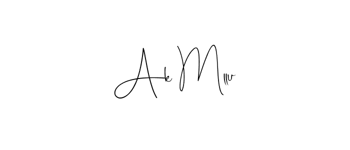 if you are searching for the best signature style for your name Ak Mllu. so please give up your signature search. here we have designed multiple signature styles  using Andilay-7BmLP. Ak Mllu signature style 4 images and pictures png