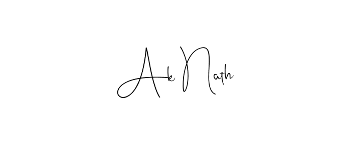 Ak Nath stylish signature style. Best Handwritten Sign (Andilay-7BmLP) for my name. Handwritten Signature Collection Ideas for my name Ak Nath. Ak Nath signature style 4 images and pictures png