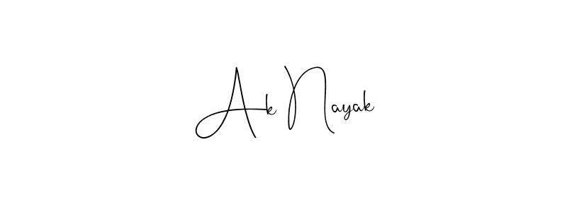 Ak Nayak stylish signature style. Best Handwritten Sign (Andilay-7BmLP) for my name. Handwritten Signature Collection Ideas for my name Ak Nayak. Ak Nayak signature style 4 images and pictures png