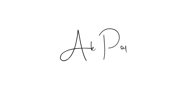 How to make Ak Pal signature? Andilay-7BmLP is a professional autograph style. Create handwritten signature for Ak Pal name. Ak Pal signature style 4 images and pictures png