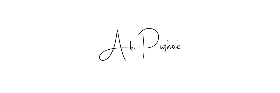 Also we have Ak Pathak name is the best signature style. Create professional handwritten signature collection using Andilay-7BmLP autograph style. Ak Pathak signature style 4 images and pictures png