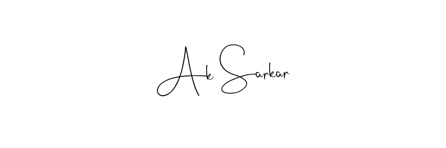 Create a beautiful signature design for name Ak Sarkar. With this signature (Andilay-7BmLP) fonts, you can make a handwritten signature for free. Ak Sarkar signature style 4 images and pictures png