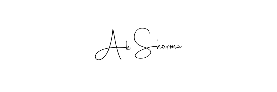 You can use this online signature creator to create a handwritten signature for the name Ak Sharma. This is the best online autograph maker. Ak Sharma signature style 4 images and pictures png