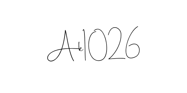 Make a beautiful signature design for name Ak1026. Use this online signature maker to create a handwritten signature for free. Ak1026 signature style 4 images and pictures png