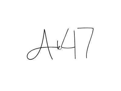 Design your own signature with our free online signature maker. With this signature software, you can create a handwritten (Andilay-7BmLP) signature for name Ak47. Ak47 signature style 4 images and pictures png