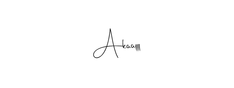 Also You can easily find your signature by using the search form. We will create Akaallll name handwritten signature images for you free of cost using Andilay-7BmLP sign style. Akaallll signature style 4 images and pictures png