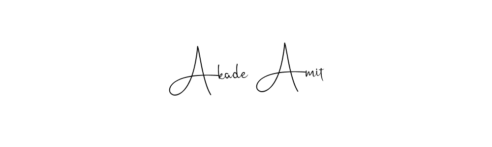 Make a beautiful signature design for name Akade Amit. With this signature (Andilay-7BmLP) style, you can create a handwritten signature for free. Akade Amit signature style 4 images and pictures png