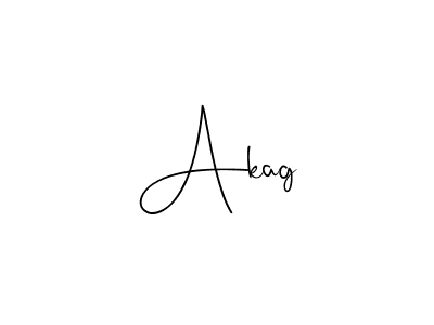 Create a beautiful signature design for name Akag. With this signature (Andilay-7BmLP) fonts, you can make a handwritten signature for free. Akag signature style 4 images and pictures png
