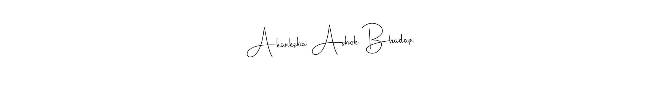 See photos of Akanksha Ashok Bhadale official signature by Spectra . Check more albums & portfolios. Read reviews & check more about Andilay-7BmLP font. Akanksha Ashok Bhadale signature style 4 images and pictures png