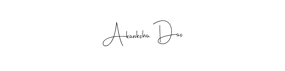 How to make Akanksha Das name signature. Use Andilay-7BmLP style for creating short signs online. This is the latest handwritten sign. Akanksha Das signature style 4 images and pictures png