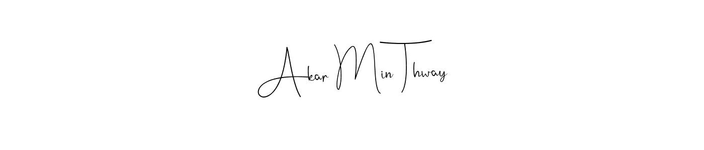 Similarly Andilay-7BmLP is the best handwritten signature design. Signature creator online .You can use it as an online autograph creator for name Akar Min Thway. Akar Min Thway signature style 4 images and pictures png