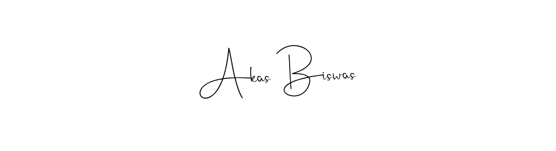 Design your own signature with our free online signature maker. With this signature software, you can create a handwritten (Andilay-7BmLP) signature for name Akas Biswas. Akas Biswas signature style 4 images and pictures png