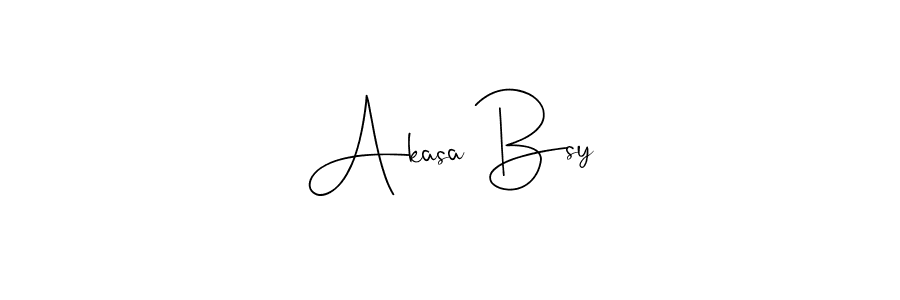 You should practise on your own different ways (Andilay-7BmLP) to write your name (Akasa Bsy) in signature. don't let someone else do it for you. Akasa Bsy signature style 4 images and pictures png