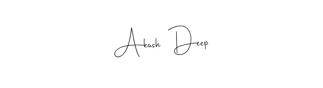 Make a beautiful signature design for name Akash  Deep. With this signature (Andilay-7BmLP) style, you can create a handwritten signature for free. Akash  Deep signature style 4 images and pictures png