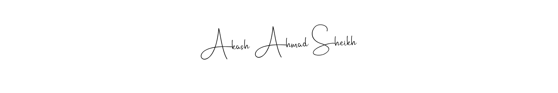 Also You can easily find your signature by using the search form. We will create Akash Ahmad Sheikh name handwritten signature images for you free of cost using Andilay-7BmLP sign style. Akash Ahmad Sheikh signature style 4 images and pictures png