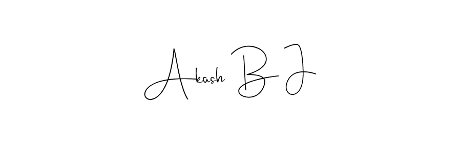 if you are searching for the best signature style for your name Akash B J. so please give up your signature search. here we have designed multiple signature styles  using Andilay-7BmLP. Akash B J signature style 4 images and pictures png